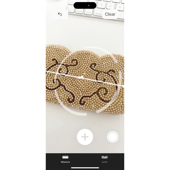 Vintage 1950s Beaded Clutch Scroll Design - Picture 9 of 13